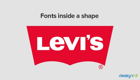 Logo sử dụng kiểu chữ bên trong hình khối