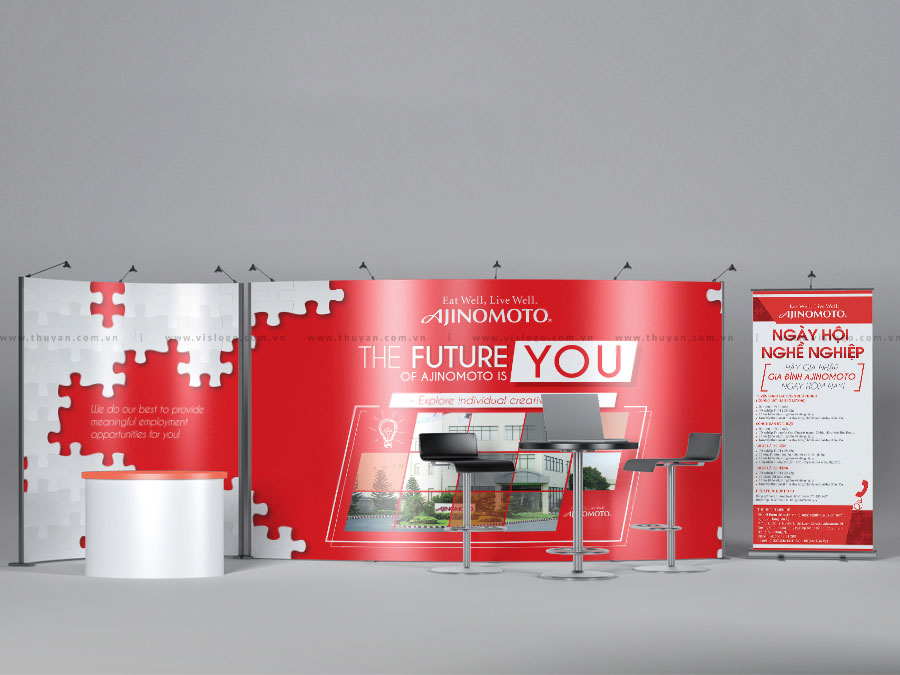 Thiết kế ấn phẩm event Ngày hội việc làm _ Ajinomoto Việt Nam