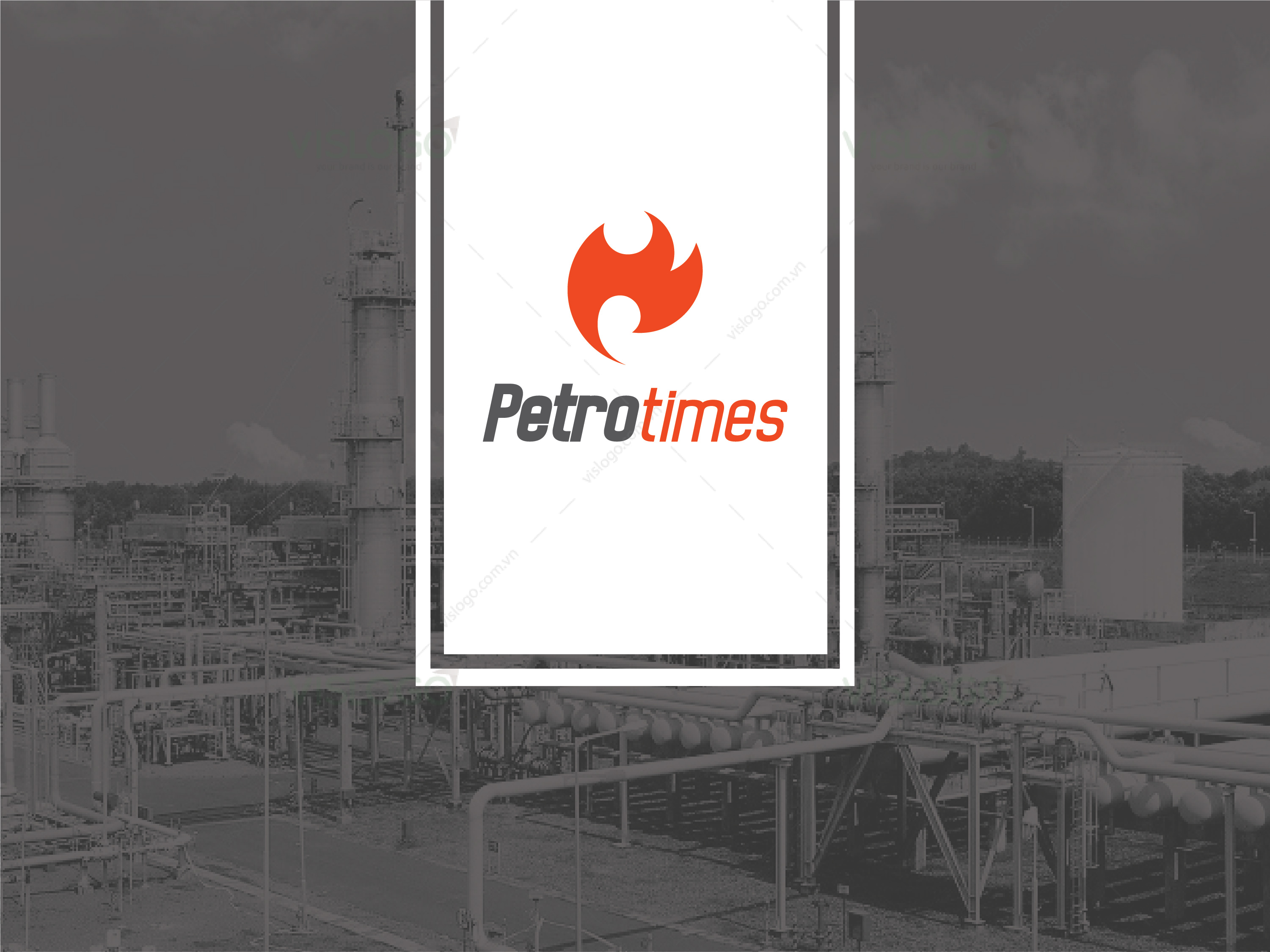 Thiết kế logo, nhận diện thương hiệu xăng dầu Petrotimes